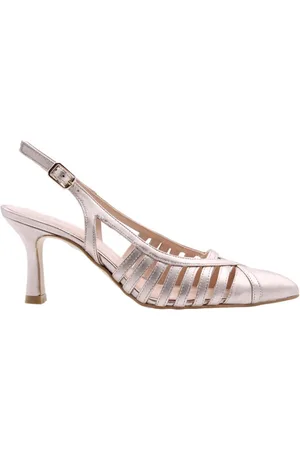 ZINDA Schoenen, Dames, Geel, 37 EU, Leer, Akti Leren Pumps