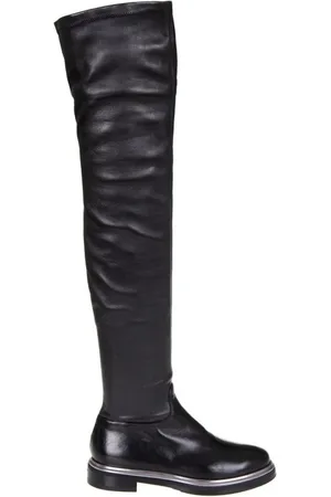 LE SILLA Schoenen, Dames, Zwart, 36 EU, Leer, Dames Leren Over-Knee Laarzen
