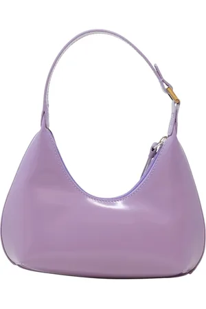 By Far Tassen, Dames, Paars, ONE Size, Leer, Paarse Haze Patent Leren Handtas