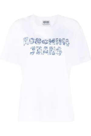 Moschino Tops, Dames, Wit, S, Jeans T-shirts en Polos Wit