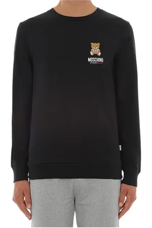 Moschino Sweatshirts & Hoodies, Heren, Zwart, L, Katoen, Zwarte Teddy Toy Sweatshirt