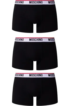 Moschino Ondergoed, Heren, Zwart, S, Logo Boxers 3-Pack