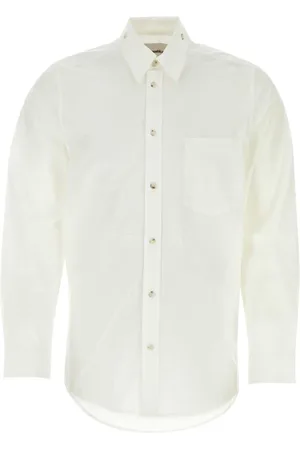 Nanushka Overhemden, Heren, Wit, S, Witte poplin Kabel shirt