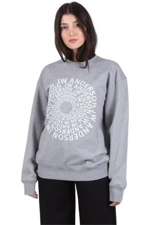 J.W.Anderson Sweatshirts & Hoodies, Dames, Grijs, S, Comfortabel en Stijlvol Trainingsshirt
