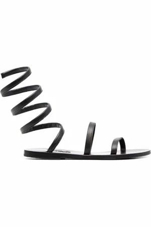 Ancient Greek Sandals Schoenen, Dames, Zwart, 36 EU, Elegante platte sandalen voor vrouwen
