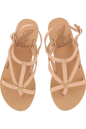 Ancient Greek Sandals Schoenen, Dames, , 36 EU, Leer, Livia Platte Leren Sandalen
