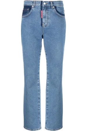 Moschino Jeans, Dames, Blauw, W27, Denim, Jeans Denim