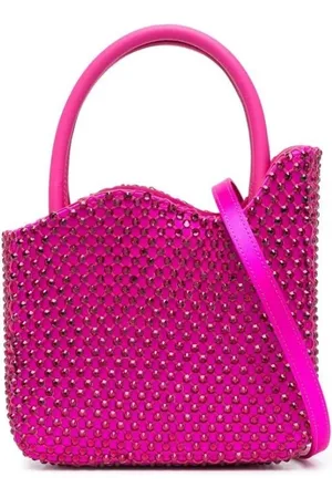LE SILLA Tassen, Dames, Roze, ONE Size, Satijn, Gilda Versierde Mini Tas