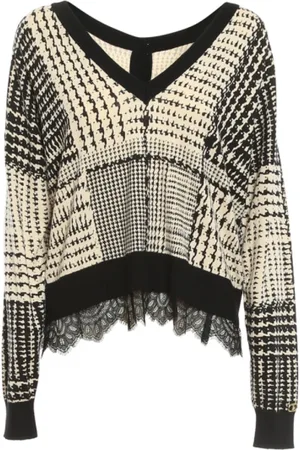 Twin-Set Truien, Dames, , S, Bicolore Cardigan