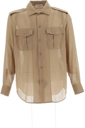 Saint Laurent Overhemden, Heren, , S, Zakkenoverhemd