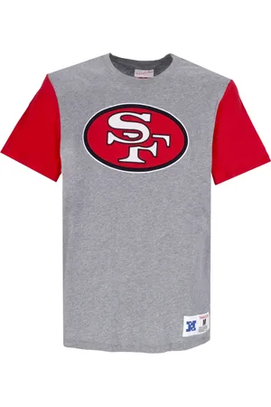 Mitchell & Ness Tops, Heren, Grijs, S, NFL Color Blocked Tee