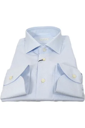 Xacus Overhemden, Heren, Blauw, 6Xl, Katoen, Heren Evolution Gepantserde Stoffen Overhemd - Hemelsblauw