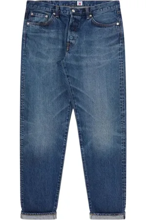 Edwin Jeans, Heren, Blauw, W32, Denim, Regular Tapered Donkere Gewassen Denim Jeans