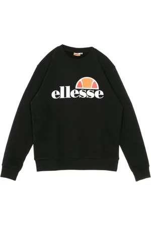 Ellesse Sweatshirts & Hoodies, Heren, Zwart, M, Lichtgewicht Crew Neck Sweatshirt