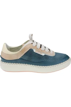 Pikolinos Schoenen, Dames, Blauw, 37 EU, Leer, Unieke Mesina Damessneaker