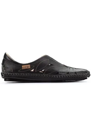 Pikolinos Schoenen, Dames, Zwart, 36 EU, Leer, Comfortabele Instapper voor Dames