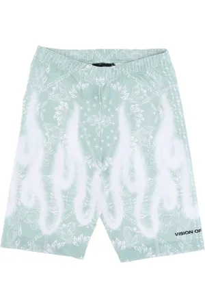 Vision Of Super Korte broeken, Dames, Groen, M, Bandana Print Leggings voor dames