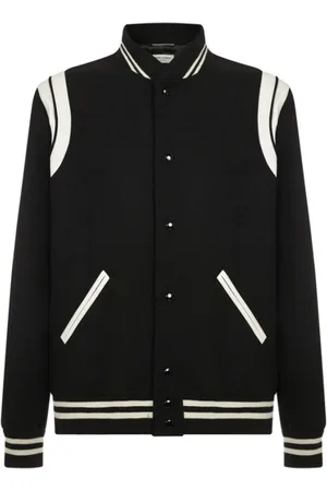 Saint Laurent Jassen, Heren, Zwart, L, Wol, Teddyjas van wol