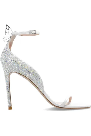 SOPHIA WEBSTER Schoenen, Dames, Wit, 38 EU, Leer, Hoge sandalen met hak 
