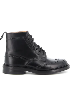 TRICKERS Schoenen, Heren, Zwart, 39 EU, Leer, Zwarte kalfsleren Dainite enkellaars