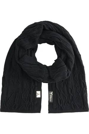 Carlo Colucci Accessoires, Heren, Zwart, ONE Size, Edizione Strickschal Corazza - Unieke en Onconventionele Winter Sjaal