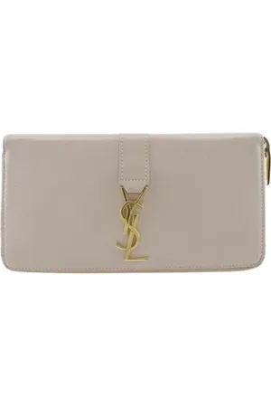 SAINT LAURENT Dames Envelope Bag Leer in Wit