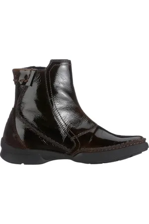 Camel Active Schoenen, Dames, Bruin, 39 EU, Leer, Eris Patentleren Enkellaars