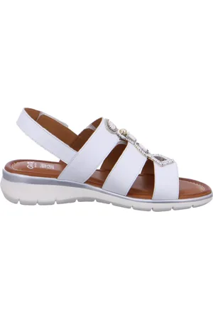 ARA Schoenen, Dames, Wit, 37 EU, Leer, Witte Sandaal voor Dames - Onmisbaar voor de Zomervakantie