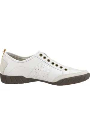 Camel Active Schoenen, Heren, Wit, 43 EU, Leer, Stijlvolle Meteor Canvas Instap Sneaker
