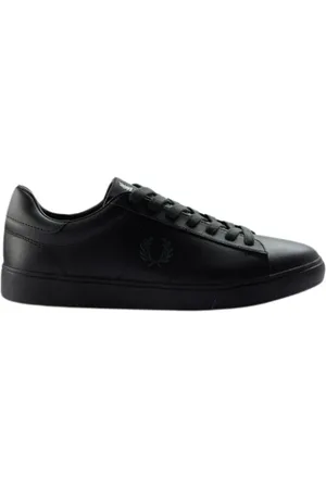 Fred Perry Schoenen, Heren, Zwart, 41 EU, Leer, Spencer Leren Sneakers
