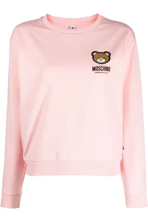 Moschino Sweatshirts & Hoodies, Dames, Roze, M, Roze gebreide kleding voor ondergoed