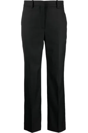 By Malene Birger Broeken, Dames, Zwart, M, Zwarte Igda broek met rits en zakken