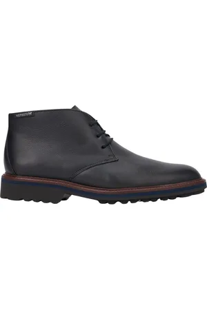 Mephisto Schoenen, Heren, Zwart, 45 EU, Leer, Zwarte Leren Enkellaars voor Heren