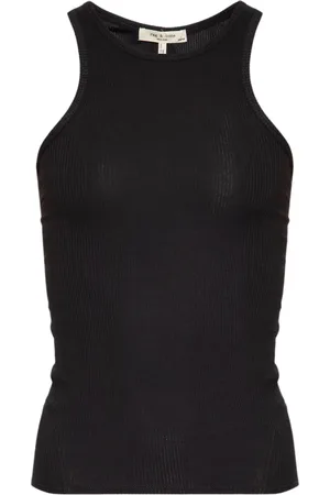 RAG&BONE Tops, Dames, Zwart, S, Katoen, Gestreepte Top `The Essential`