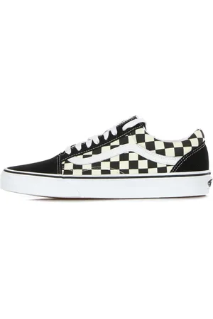 Vans Schoenen, Heren, Zwart, 36 1/2 EU, Klassieke geruite lage sneakers
