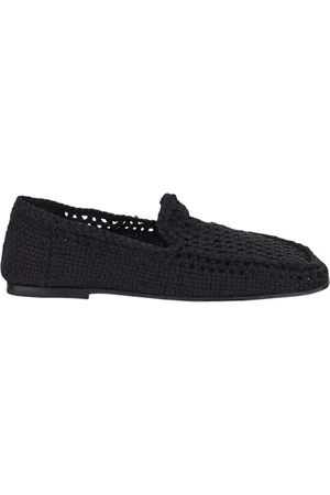Dolce & Gabbana Schoenen, Heren, Zwart, 42 1/2 EU, Polyester, Comfortabele Gehaakte Pantoffels voor Heren