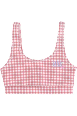 Vans Tops, Dames, Roze, XS, Gingham Bralet - Streetwear Collectie