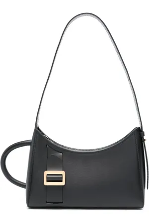BOYY Tassen, Dames, Zwart, ONE Size, Zwarte leren schoudertas