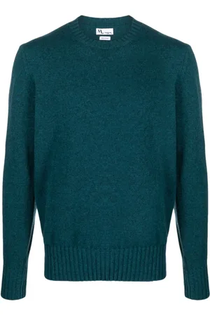 DoppiaA Truien, Heren, Blauw, L, Blauwe Sweaters met Appio Shirt