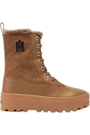 Mackage Schoenen, Dames, Bruin, 36 EU, Leer, Lace-up Boots