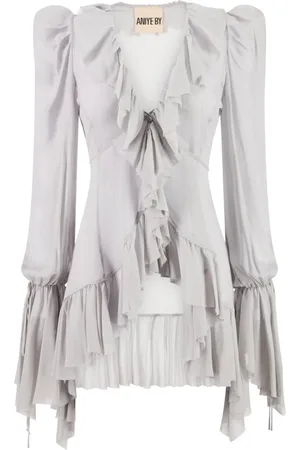 ANIYE BY Kleedjes, Dames, Grijs, S, Boho Blouse Mina