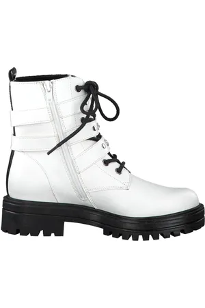 QS by s.Oliver Schoenen, Dames, Wit, 39 EU, Enkellaarsjes