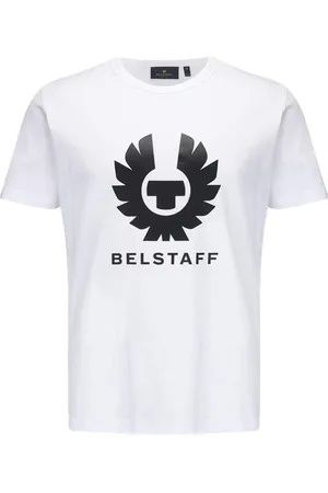 Belstaff Tops, Heren, Wit, 3Xl, Katoen, Phoenix Grafisch T-Shirt