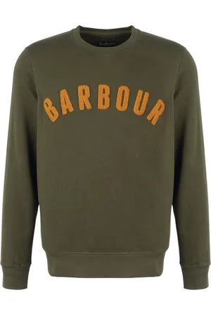 Barbour Sweatshirts & Hoodies, Heren, Groen, XL, Katoen, Vintage Logo Crew Sweatshirt