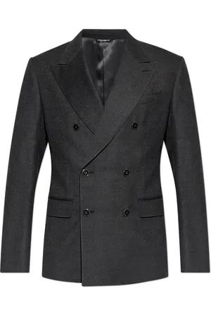 Dolce & Gabbana Jassen, Heren, Grijs, XL, Wol, Wollen blazer