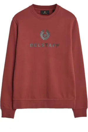 Belstaff Sweatshirts & Hoodies, Heren, Rood, L, Katoen, Signature Crewneck Sweatshirt in Lava