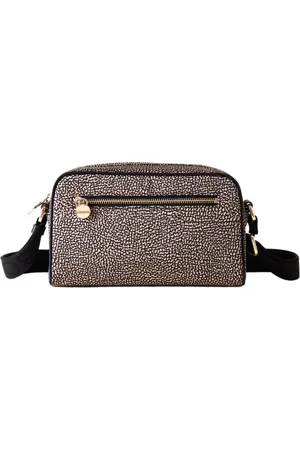 Borbonese Tassen, Dames, Veelkleurig, ONE Size, Leer, Eco Line Kleine Camera Tas