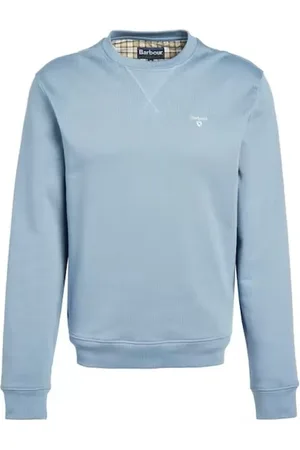 Barbour Sweatshirts & Hoodies, Heren, Groen, 2Xl, Katoen, Gewassen Blauwe Crew-Neck Sweatshirt