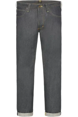 Lee Jeans, Heren, Blauw, W36, Katoen, Premium Standard Fit Jeans met Japanse Selvedge en gerecycled stof