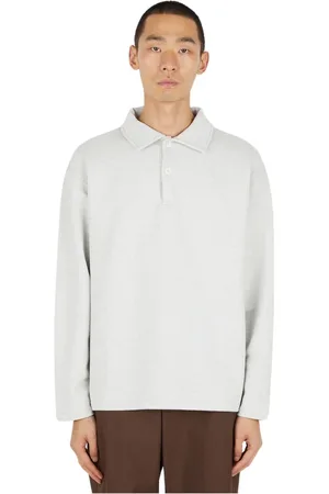 Another Aspect Tops, Heren, Grijs, S, Katoen, Organisch Katoenen Polo Shirt